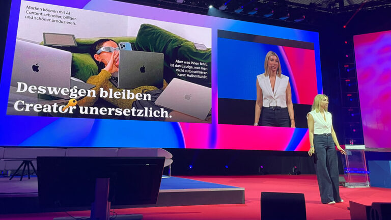 Ann-Katrin Schmitz, Gründerin von Baby got Business, Social Media Expertin und Podcasterin: „Digital Agents sind wie Türsteher im Club: Sie sortieren, wer rein darf. Aber die Gäste zum Tanzen bringen – das musst du selbst.“