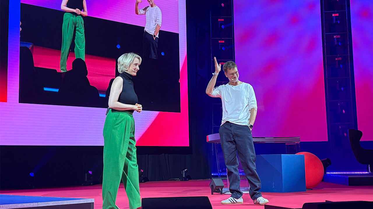 Andreas Briese, Country Director YouTube Germany and Central Europe von Google Germany GmbH und Michalina Seekamp, Head of YouTube Content & Creator Sales von Google Germany GmbH: „Ohne KI geht heute nichts.“