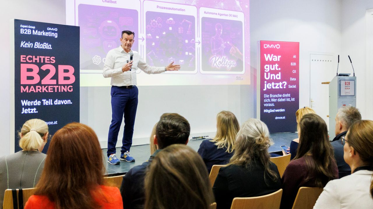 Gerhard Kürner (CEO 506.ai) beim B2B Marketing Forum 2026