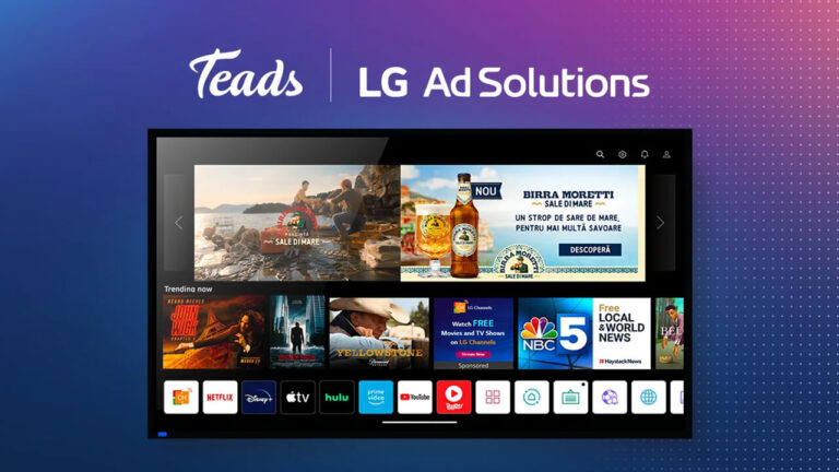 Teads und LG Ad Solutions bauen CTV-Partnerschaft aus