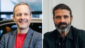 Rene Petzner, Marketingleiter von BYD Österreich und Mike Gattereder, CEO von Achtzehn Grad